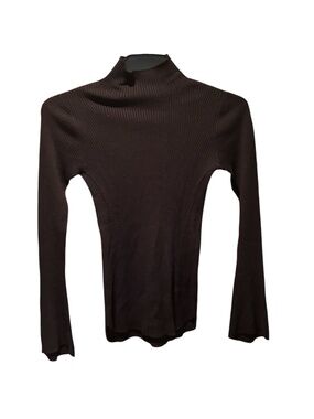Mame Kurogouchi x Uniqlo Mock Neck Long Sleeve Sweater Black Small